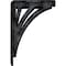 Ekena Millwork Nevio Wrought Iron Bracket, (Triple center brace), Antiqued Pewter 2"W x 5 1/2"D x 8"H BKTM02X05X08TNEAPW - alternate 5